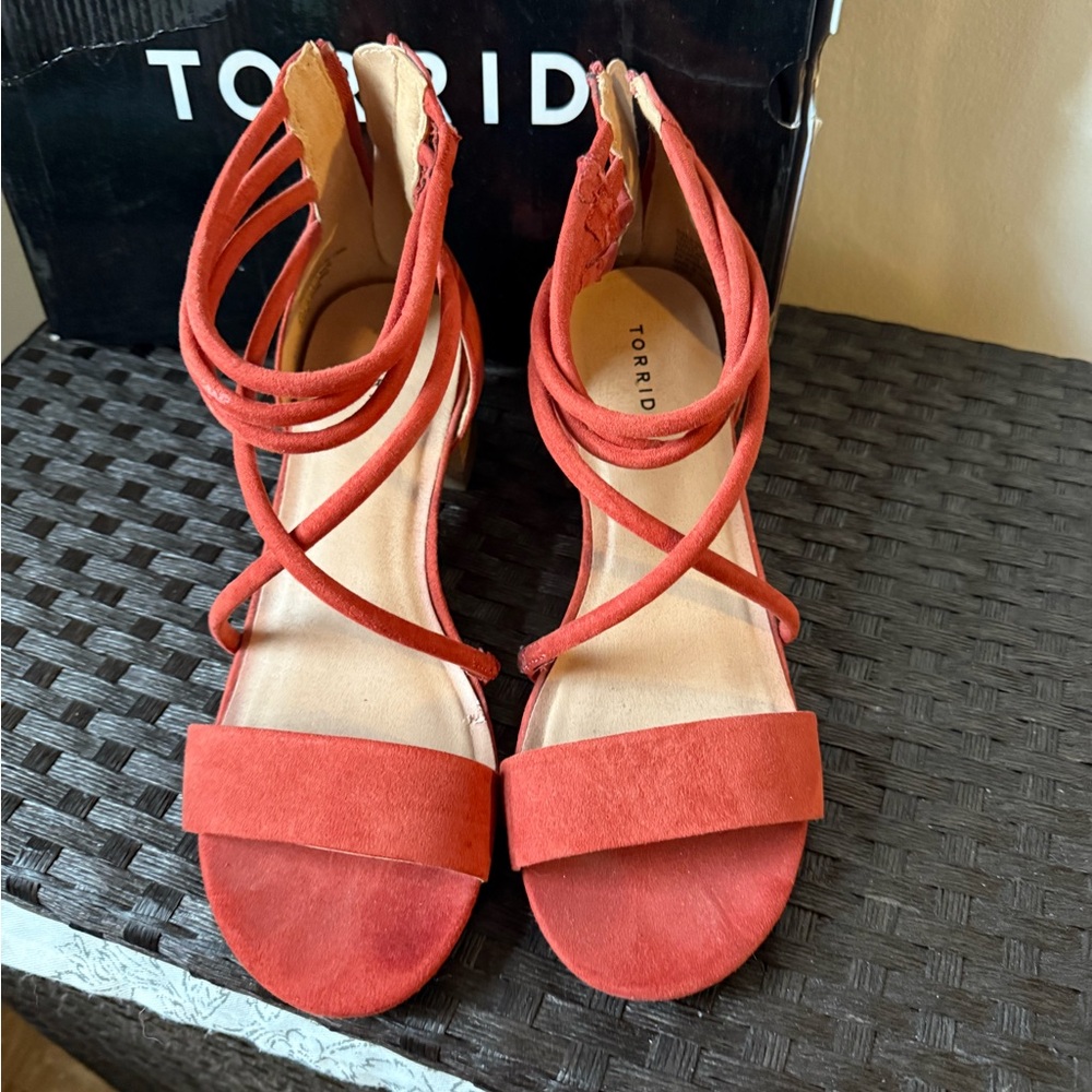 Torrid Women's Vibrant Red Strappy Sandals